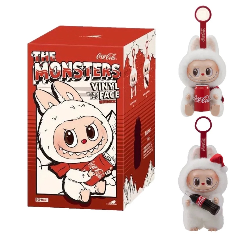 The Monsters Labubu Coca-Cola Plush Dolls Keychain Blind Box